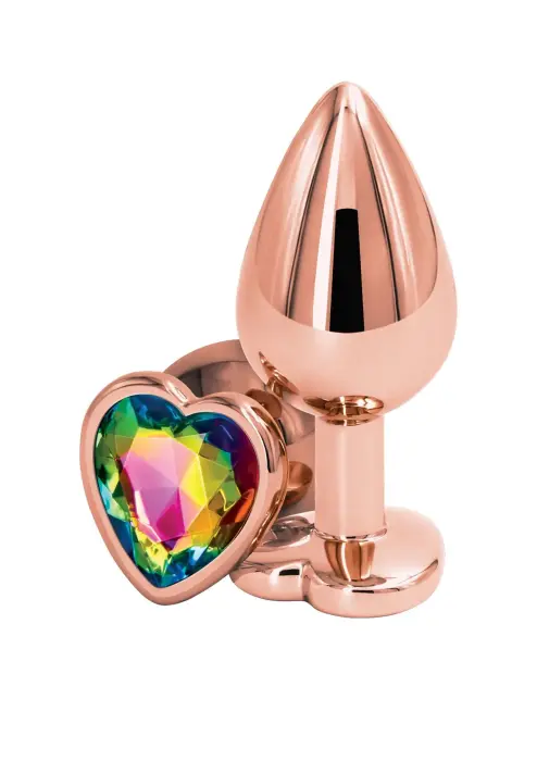 Rear Assets sirds formas anālais spraudnis – M – Rose Gold