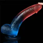 Dazzle Studs reālistisks dildo ar piesūcekni – 23 cm (9″) – Daudzkrāsains — Foto 7