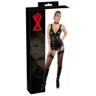 Lateksa strapshemd – melns – XL — Foto 1