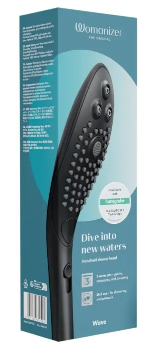 Womanizer Wave душевая лейка для удовольствия – чёрная