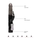 Rotējošs truša vibrators – melns — Foto 7