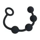 Round Silicone Anal Balls - S - 20mm - Black Photo