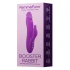 Вращающийся кролик-вибратор двойного действия FemmeFunn Booster Rabbit – 21.6 cm (8.5″) – фиолетовый — Фото 5