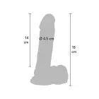 Get Real reālistisks dildo ar sēkliniekiem – 18 cm (7″) — Foto 3