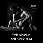 FeelzToys Thor melns uzlādējams intīmais gredzens, 3 režīmi, ūdensizturīgs — Foto 3