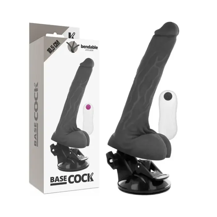 BASECOCK Articulable Remote-Control гибкий вибратор – 18.5 см (7.3″) – черный
