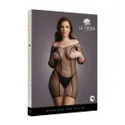 Divu tīkliņu piedurkņu mini kleita – Plus size Foto 2