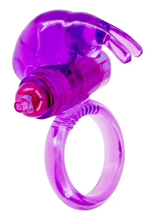 Rabbit Vibrating Cock Ring – Purple