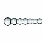 Glas No. 20 lodīšu stikla dildo – 18 cm (7″) – caurspīdīgs — Foto 3