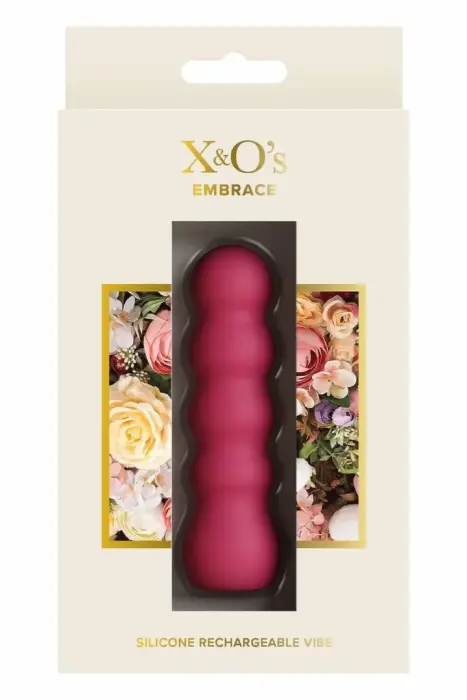 NS Novelties X & O's Embrace Rose – компактный силиконовый вибратор – розовый – 11 режимов