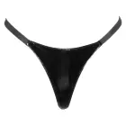 Vinüül stringid – mustad – S/M Photo