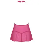 Cottelli LINGERIE розовый бэбидолл сорочка L/XL – комплект из прозрачного кружева и сетки — Фото 8