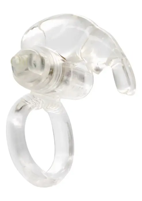 Rabbit Vibrating Cock Ring – Clear