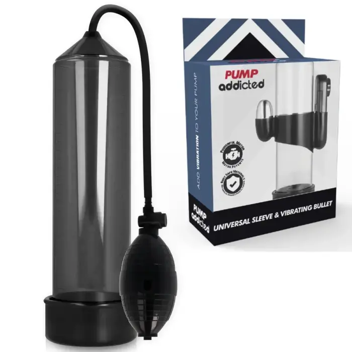 Pump Addicted RX3 locekļa pumpis ar vibrāciju – 23 cm – melns