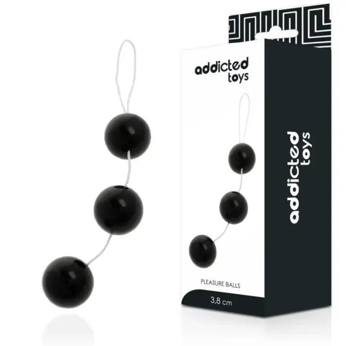 Addicted Toys Pleasure Balls ABS Intimate Bead System – 15 cm – Black