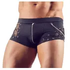 Men's Pants with Mesh and Chain Detail – Black – 2XL — Photo 2