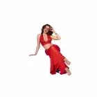 Chilirose CR 4857 Red Multi-Way Top & Wide-Leg Pants Set – M — Photo 4