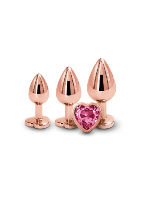 Heart Shaped Anal Trainer Kit – Pink