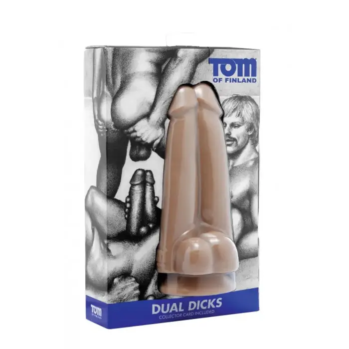 Divu D*k*u Dildo – 20 cm (8″) – Miesas krāsa