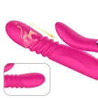 Luksuslik pöörlev tõukav vibraator – 18 cm (7″) – punane — Foto 12