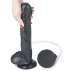 Extreme Squirting Dildo with Suction Cup – 28 cm (11″) – Black — Photo 4