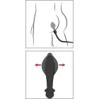 Anal Fantasy Elite Auto-Throb Inflatable Plug – 13 cm (5.1″) – Black — Photo 8