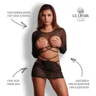 Nati - Mesh Skirt Top And String - One Size - Black — Foto 4