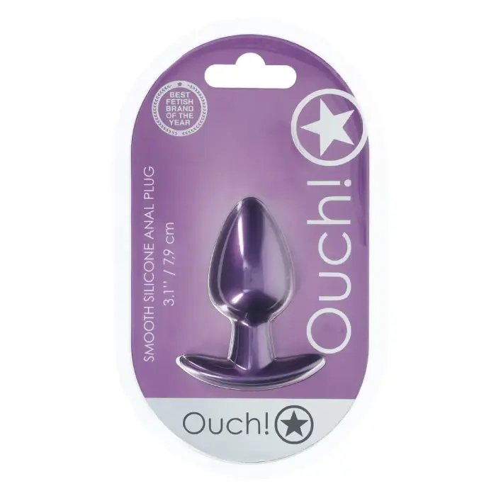 Ouch! Gluds anālais spraudnis – 7.9 cm – Violets