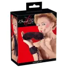 3-Piece Satin Bondage Set with Red Pattern — Photo 1