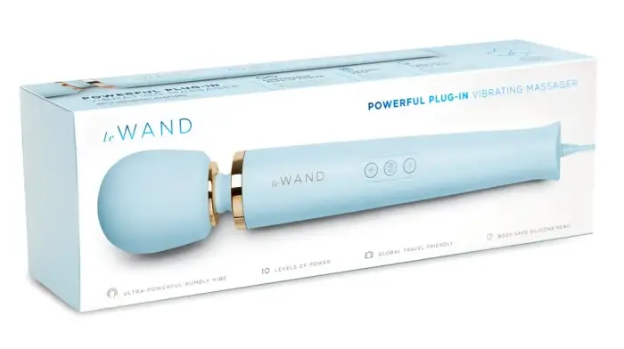 Le Wand Powerful Plug-In Blue wand вибратор – 34 cm