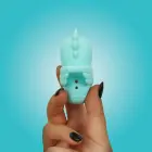 Unihorn Tip N Tease – valkājams pirksta vibrators – dinamiskas vibrācijas, silikons – zils — Foto 3