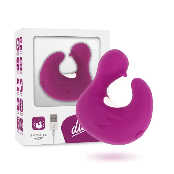 Coverme DUCKYMANIA перезаряжаемый силиконовый пальчиковый вибратор – 4.5 см (1.8″) – фиолетовый