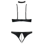 Cottelli Lingerie комплект бюстгальтера с вышивкой и чокером 80B/M – чёрный — Фото 6