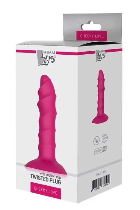 Cheeky Love Twisted Anal Plug – 17 cm (6.7″) – Black