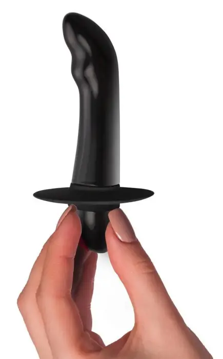 Quest prostatas vibrators – 11.2 cm – Melns