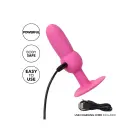 Vibruojantis analinis zondas su karoliukais – 18 cm (7.1″) – Rožinis — Nuotrauka 6