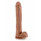 Blush Au Naturel Daddy Dual Density Dildo with Suction Base – 35.6 cm, Mocha — Photo 2