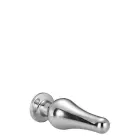 GLEAMING LOVE sidabrinis analinis kištukas – M – Skaidrus Photo