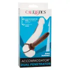 Accommodator kahekordse penetratsiooniga dildo – 13 cm (5.25″) – pruun — Foto 3