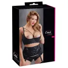 Кружевной бюстгальтер shelf bra с кольцом и декором из бретелей – 95F — Фото 1