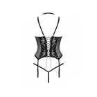 Bielizna-Alessya korsett rihmade ja stringidega – must – XS/S — Foto 6