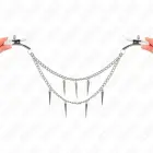 KINK reguleeritavad metallist nibuklambrid ogaliste kettidega 30cm — Foto 4
