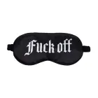 Fuck Off - Printed Satin Mask - Black Foto 9