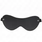 KINK Leatherette Blindfold with Rivets – Black – 23x9.5 cm — Photo 1