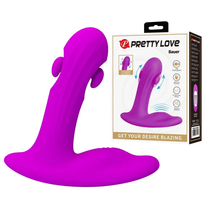 Pretty Love Bauer – L-образный двойной стимулятор – 11,5 см