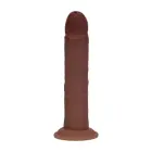 Vive REA219 – dual-density curved vibrating dildo with suction cup – brown – 20.3 cm — Photo 3
