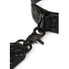 AVANZA Signature Faux Leather Collar & Short Leash – Black — Photo 4