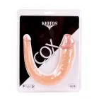 Kiotos COX Realistiškas dvipusis dildo – 35 cm (13.8″) – Kūno spalva — Nuotrauka 5