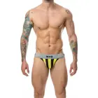 MOB Stripe Classic Jockstrap – Yellow – M — Photo 2