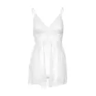 Babydoll naktskrekls un stringi komplekts – balts – L/XL Foto 9